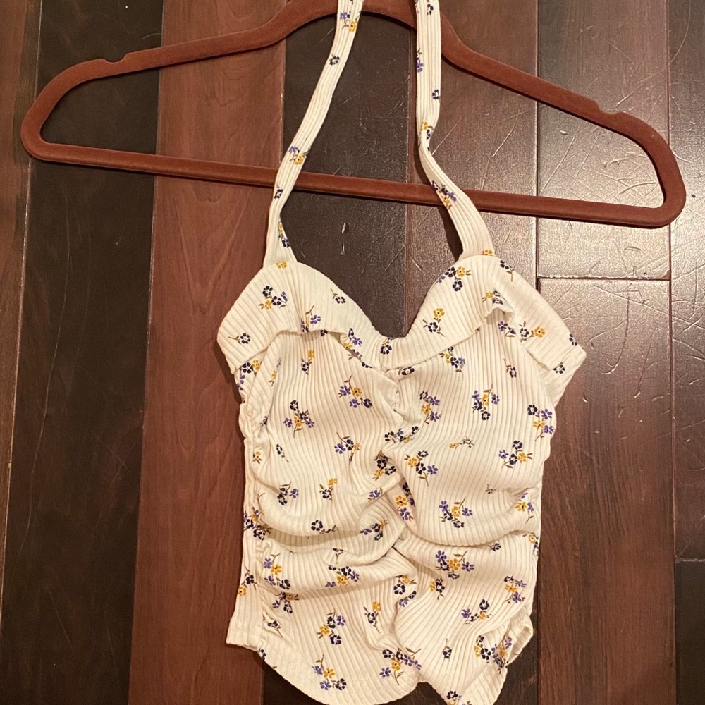 Halter floral top